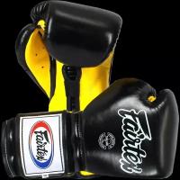 Боксерские перчатки Fairtex BGV9 Mexican Style Black/Yellow. 14oz
