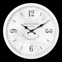 Часы настенные Troykatime Шарм круглые пластик цвет белый бесшумные 30 см