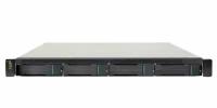EonStor GSe Pro 1000 1U/4bay, Single controller 4x1G iSCSI, 2xUSB 3.0, 2x USB 2.0, 1x4GB, 1x(PSU+FAN Module), 4x drive trays (only supports SATA drives