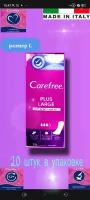 Ежедневные прокладки Carefree Plus Large Light Scent, 20 штук