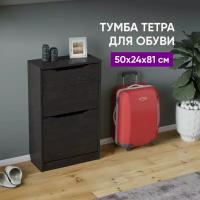 Тумба для обуви Тетра Тип 2 (Венге Цаво) 50х24х81