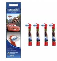 Набор насадок Oral-B Stages Kids Cars для электрической щетки, красный, 4 шт