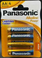 Батарейка Panasonic Alkaline Power AA/LR6, в упаковке: 4 шт