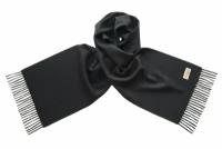 Мужской черный шарф TRANINI из шерсти с кашемиром