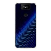 Силиконовый чехол на Asus Zenfone 6 ZS630KL / Асус Зенфон 6 ZS630KL "Синий карбон"