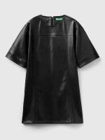 Короткое платье из экокожи United Colors of Benetton для женщин 23A-4QWADV072-100-XL