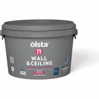 Краска акриловая Olsta Wall&Сeiling глубокоматовая белый 2.7 л