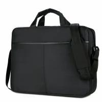 Сумка F-MAX с регулируемым плечевым ремнем, креплением на чемодан для хранения и перевозки ноутбуков диагональю до 17.3 дюймов, черная