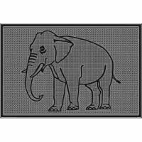 Коврик резиновый "Слон" (400х600 мм) черный