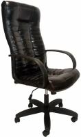 Компьютерное кресло StylChairs Атлант Ультра офисное, обивка: экокожа глянцевая, цвет: черный