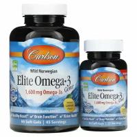Carlson Labs Elite Omega-3 Gems 30+90 Soft gels