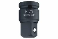 Переходник ударный с шариковым фиксатором 1/2"х3/4 HILTI