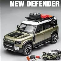 Коллекционная модель внедорожника Land Rover DEFENDER NEW 1:24 (металл, свет, звук,аксессуары )