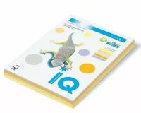 2 шт. Бумага цветная IQ COLOR Trend Mix (А4 80г,34,12,21,22,10) для всех видов принтеров и творчества, 5 цветов тонированной двусторонней бумаги по 50л, в фирменной коробке Драйв Директ