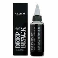 Универсальная чёрная тату краска DEEP BLACK GALLERY TATTOO INK, 50 мл