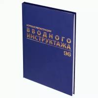 Журнал регистрации вводного инструктажа, 96 л., А4 200х290 мм, бумвинил, офсет BRAUBERG, 130258, 1 шт