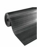 Резиновая рулонная дорожка Rubber Matting 0,9x4м h3 мм "Елка" (черная)