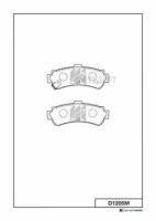 KASHIYAMA D1205M D1205M KASHIYAMA колодка дисковая 432/D1205/PN2357 440600M890