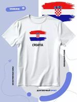 Футболка с флагом Хорватии-Croatia