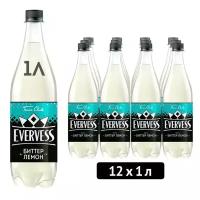 Газированный напиток Evervess Bitter Lemon, 1 л, пластиковая бутылка, 12 шт