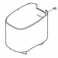 Panasonic ADB01E166-W0 корпус хлебопечи для SD-2500, SD-2501