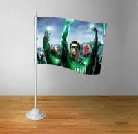 Флажок настольный Зелёный фонарь, Green Lantern №5