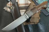 Нож Мастерская Ульданова Фрегат-2, сталь Bohler М398, рукоять айронвуд, зуб мамонта