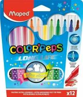 Фломастеры Maped Color Peps, 12 цв