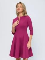 Платье ягодного цвета длины мини с рукавами 3/4, 1001dress, размер 46, 0100679BE12