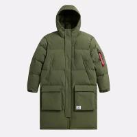 Куртка Alpha Industries Long Puffer Parka Размер L Мужской Зеленый