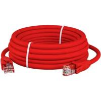 Патч-корд Gcr прямой 20.0m UTP кат.6, красный, 24 AWG, -52710