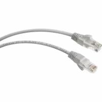 Патч-корд Cabeus U/UTP PC-UTP-RJ45-Cat.6-3m категория 6, 2xRJ45/8p8c, неэкранированный, серый, PVC, 3м