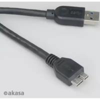 Кабель переходник Akasa USB 3.0 type-A to micro-B (AK-CBUB04-10BK)