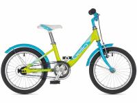 Детский велосипед Author Bello 16, год 2021, цвет Зеленый-Голубой