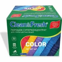 Стиральный порошок Clean & Fresh CLEAN&FRESH Суперконцентрат, для цветного белья, 900 г