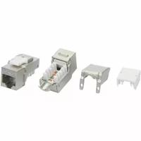 Вставка Hyperline KJ9-8P8C-C6A-90-SH-F формата Keystone Jack RJ-45(8P8C), категория 6a (10G), экранированная (KJ9-8P8C-C6A-90-SH-F)