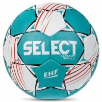 54701-82641 Мяч гандбольный SELECT Ultimate Replica v22, 1672858004, размер 3, EHF Appr, ПУ, ручная сшивка, белый-зеленый