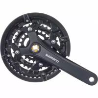 Система Shimano Acera, FC-T3010, 44/32/22T, 3x9 ск, 170мм, кв-т, с защитой, чер, б/уп