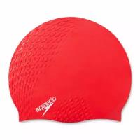 Шапочка для плавания Speedo BUBBLE ACTIVE + CAP AU RED, красный