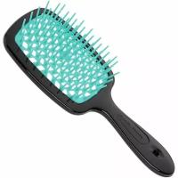 Janeke SUPERBRUSH Щетка для волос, 71SP226TFF, черный/бирюзовый, 20,3x8,5x3,1 см