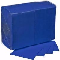 Салфетки бумажные 24х24см 1-слойные упаковка 400шт целлюлоза интенсив синий