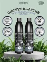 Шунгит, Шампунь-актив против выпадения волос, Шунгит+Кремний, 330 мл, 2 шт