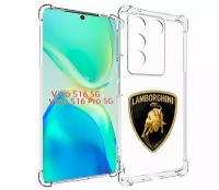 Чехол MyPads lamborghini-ламборгини-2 для Vivo S16 5G / S16 Pro 5G / V27 / V27 Pro задняя-панель-накладка-бампер