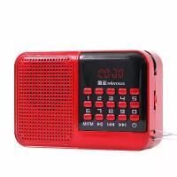 Колонка радио в ретро стиле MyPads S61 с громким звуком в подарок красный