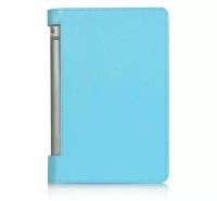 Чехол подставка MyPads для Lenovo Yoga Tablet 3 8.0" (YT3-850F/ 850F) голубой кожаный