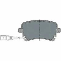 Задние колодки sct germany SP288
