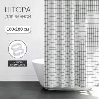 Штора для ванной комнаты ND Play, "White" 308214