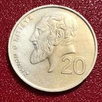 Монета Кипр 20 центов 1993 года #4-3