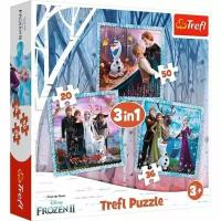 Trefl Пазл Волшебная история 3 в 1 Frozen-2 20х36х50 элементов 34853 с 3 лет