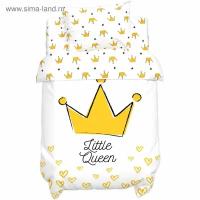 Постельное белье "Крошка Я" Little queen 112*147 см, 60*120+20 см, 40*60 см, 100% хлопок